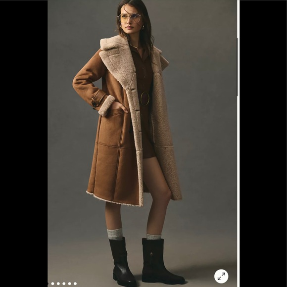 Avec Les Filles Faux Shearling Coat Size Small NWT - Picture 1 of 13